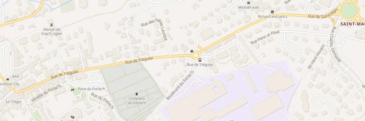 Plan du 70 Rue de Tréguier à Lannion