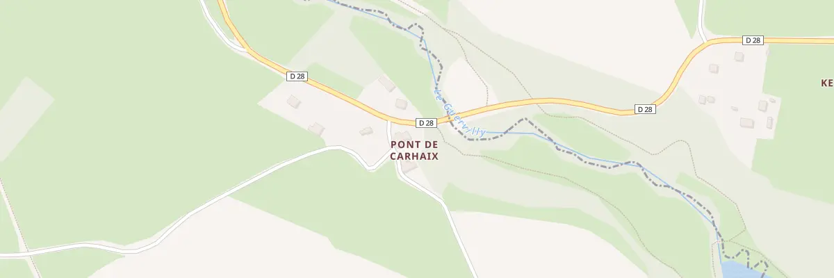 Plan du 10 Pont de Carhaix à Plusquellec