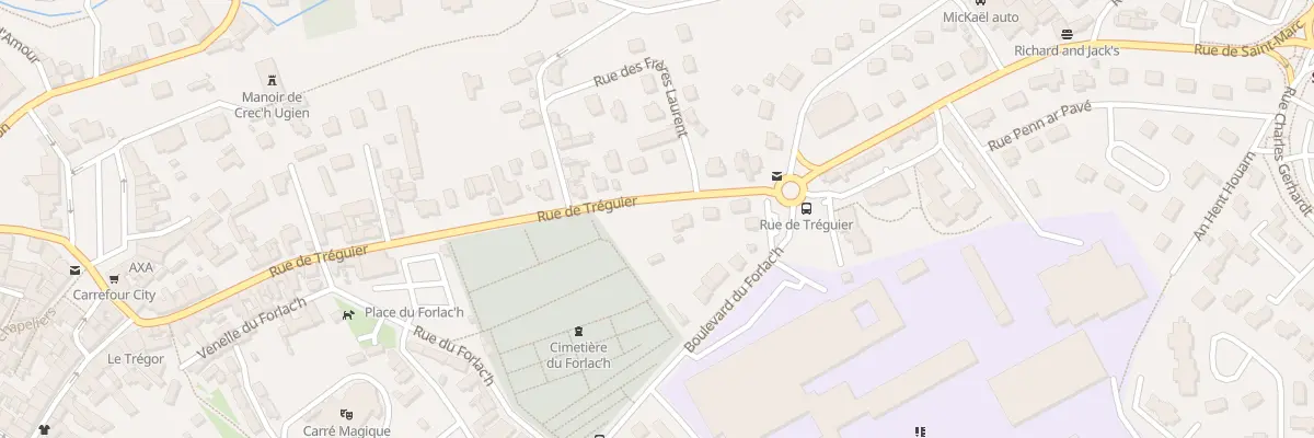 Plan du 66 Rue de Tréguier à Lannion