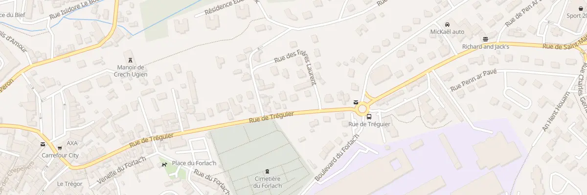 Plan du 61 Rue de Tréguier à Lannion
