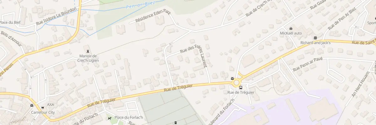 Plan du 12B Rue des Frères Laurent à Lannion
