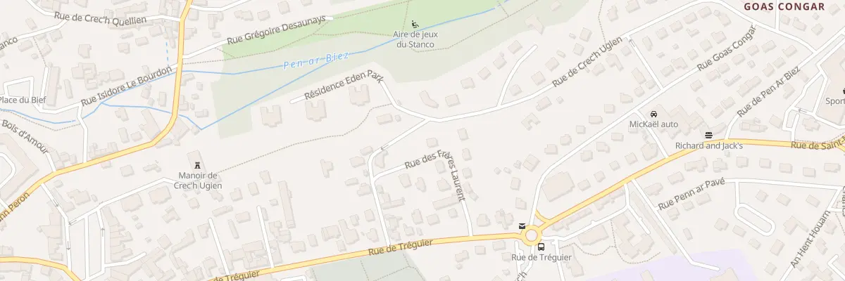 Plan du 19 Rue des Frères Laurent à Lannion