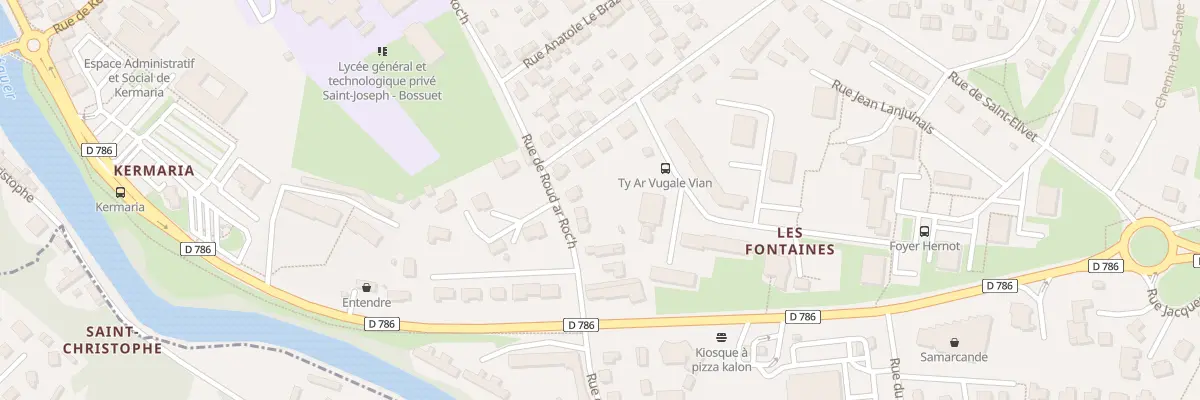 Plan du 3 Rue de Roud ar Roc’h à Lannion