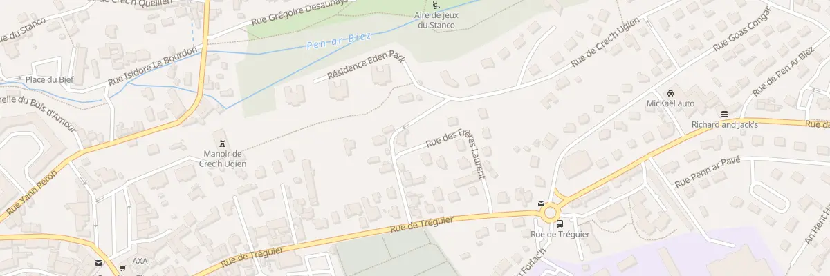 Plan du 17 Rue des Frères Laurent à Lannion