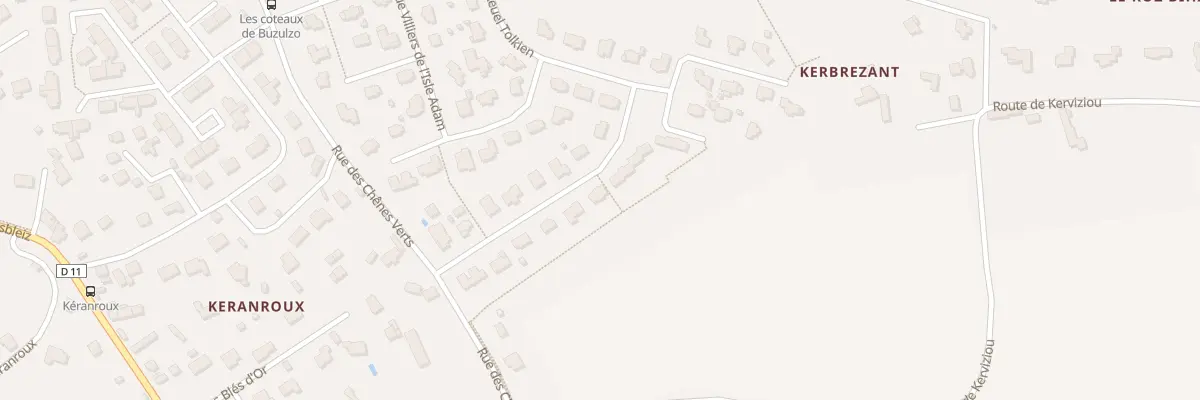 Plan du 12 Rue J.R.R. Tolkien à Ploubezre