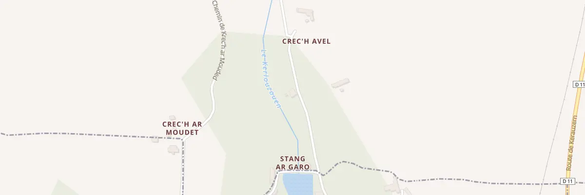 Plan de Stang Ar Garo à Ploubezre