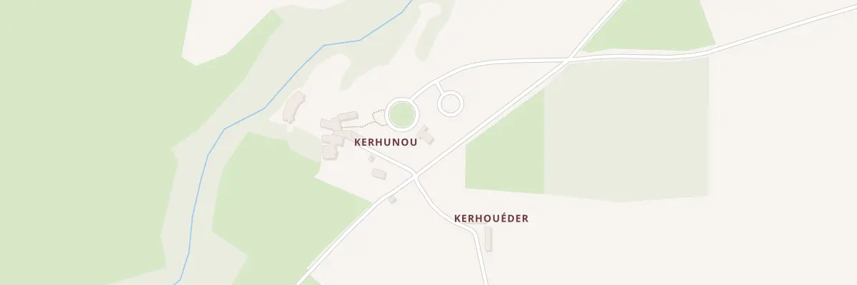 Plan du 1 Kerunou à Locarn