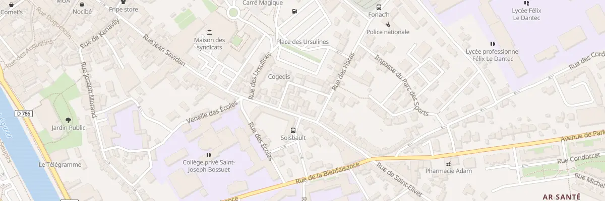 Plan du 47 Rue Jean Savidan à Lannion