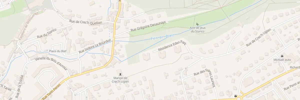 Plan du 2 Rue de Crec’h Ugien à Lannion