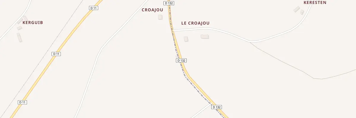 Plan du 4 Croajou à Plouaret