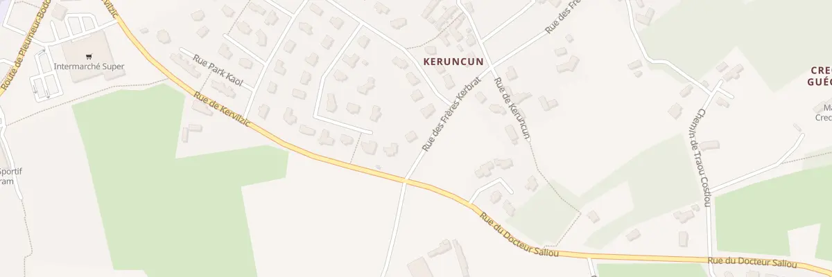 Plan du 110 Rue des Frères Kerbrat à Perros-Guirec