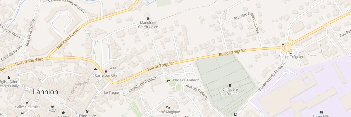 Plan du 47 Rue de Tréguier à Lannion