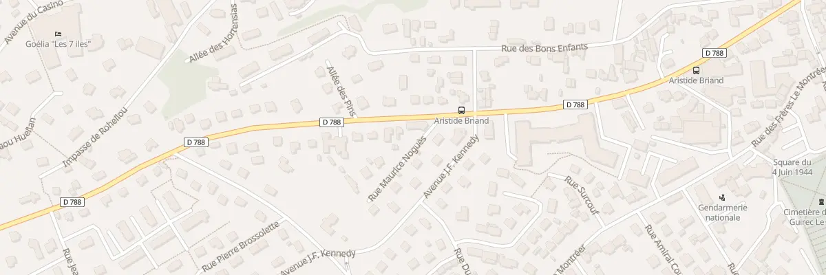 Plan du 5 Bd Jean Mermoz à Perros-Guirec