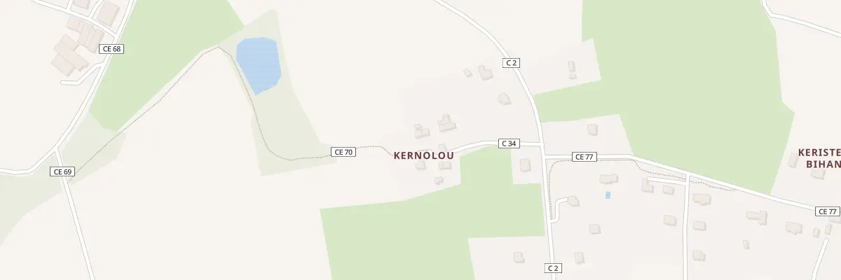 Plan du 4 Kernolou à Paule
