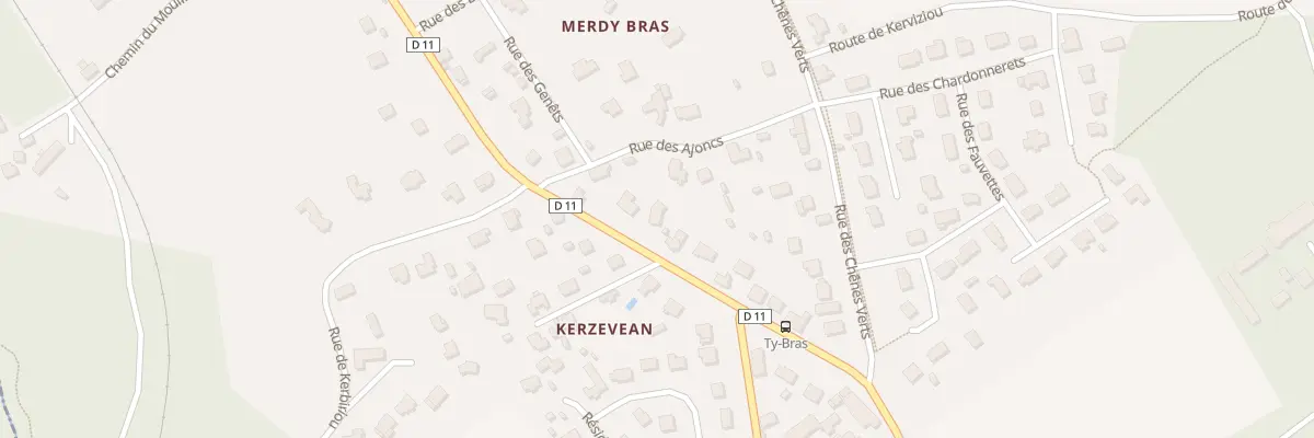 Plan du 18 Rue Joseph Lesbleiz à Ploubezre