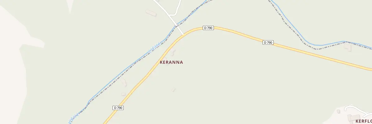 Plan du 5493 Keranna à Priziac
