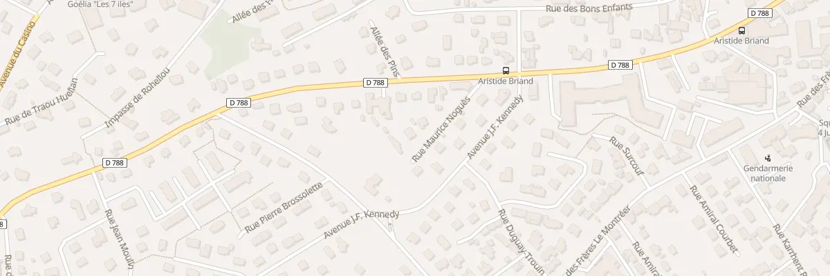 Plan du 8 Rue Maurice Noguès à Perros-Guirec