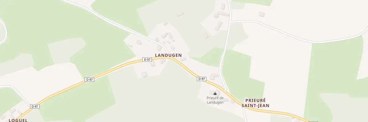 Plan du 1 Landugen Bian à Duault