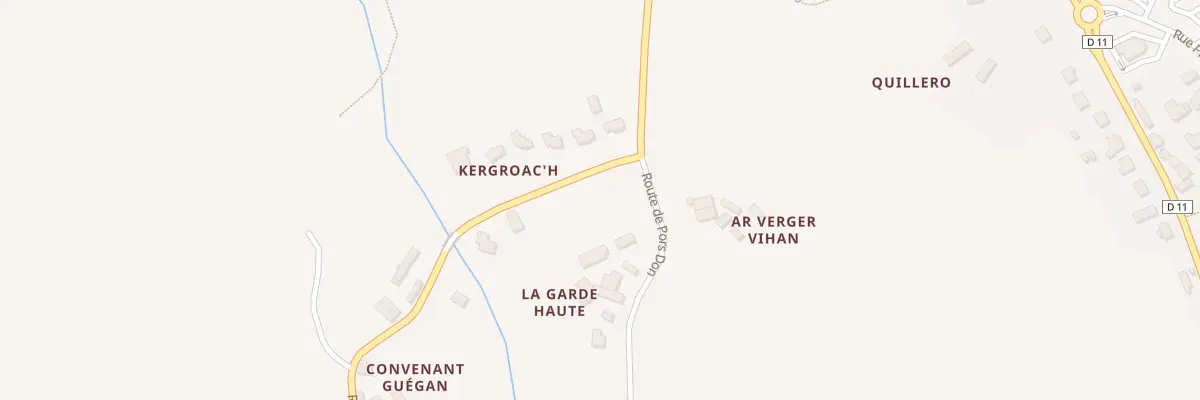 Plan du 3 Rte de Kergroac’h à Ploubezre