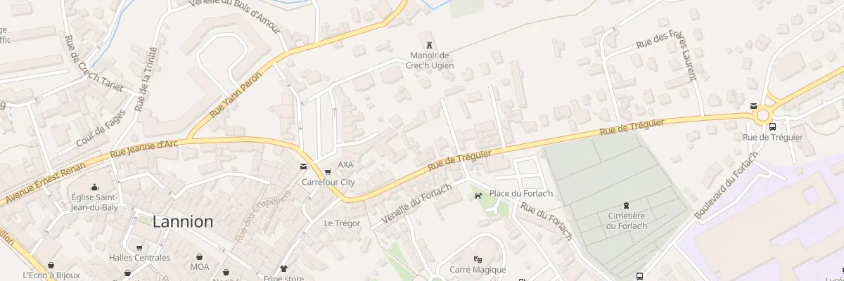 Plan du 37B Rue de Tréguier à Lannion