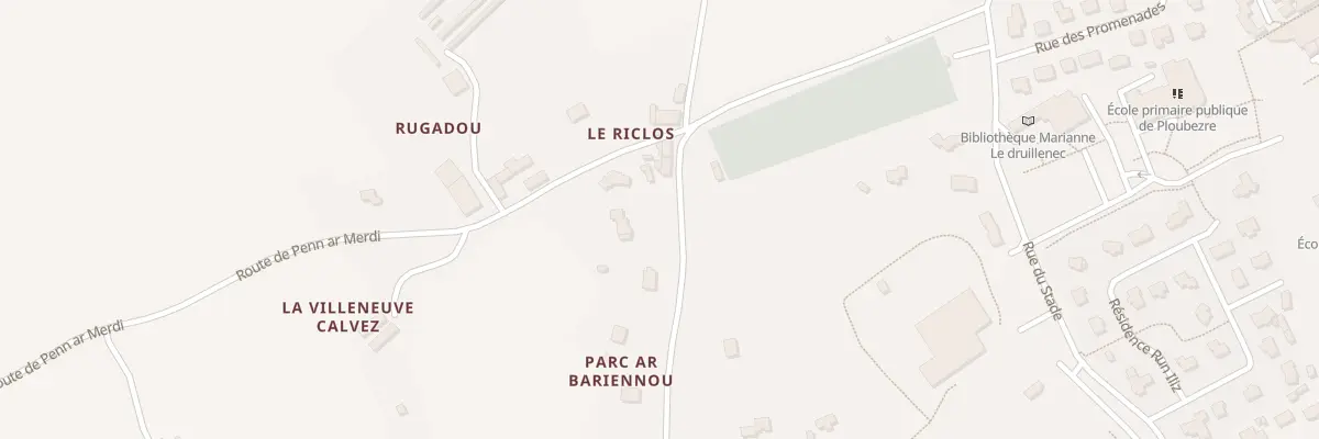 Plan de Chem de Poulanco à Ploubezre