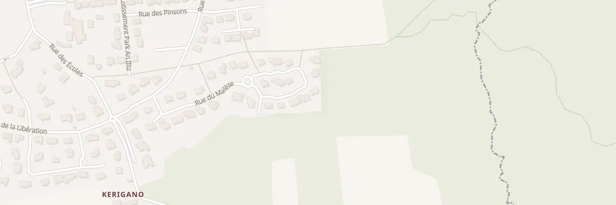 Plan du 28 Rue du Malèze à Rédené