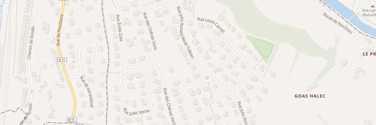 Plan du 43 Rue J.R.R. Tolkien à Ploubezre