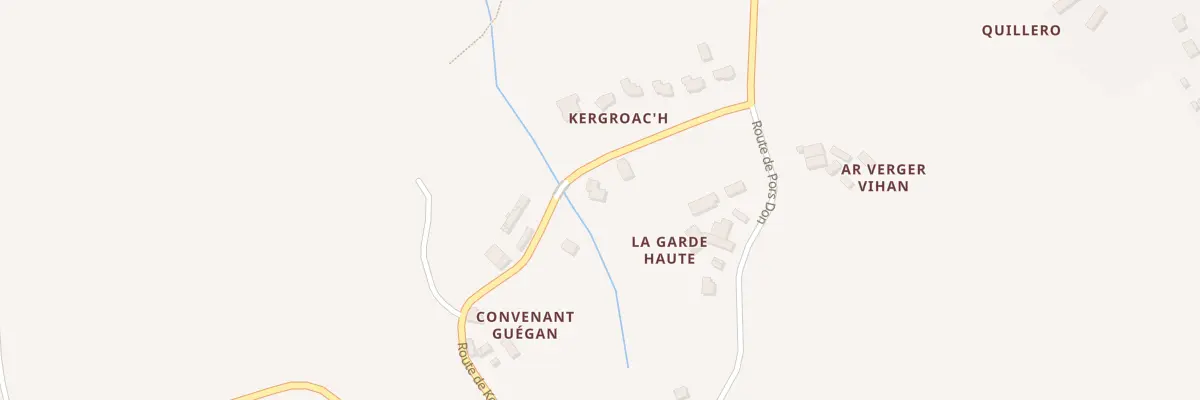 Plan du 15 Rte de Kergroac’h à Ploubezre