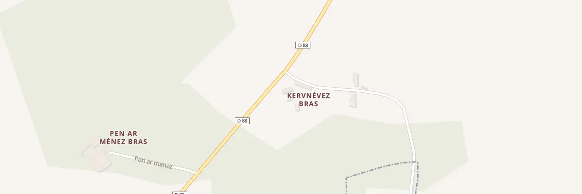 Plan du 2 Kernévez Bras au Vieux-Marché