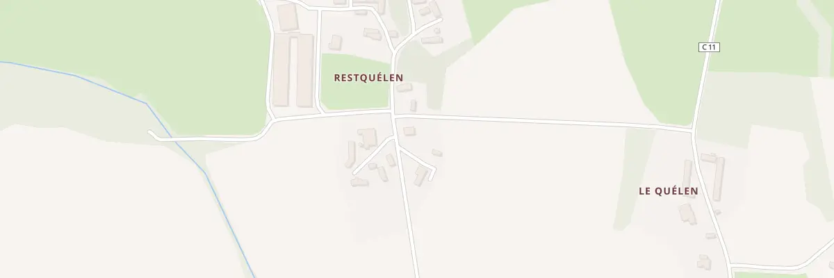 Plan du 3 Restquelen à Locarn