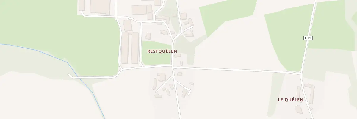 Plan du 4 Restquelen à Locarn