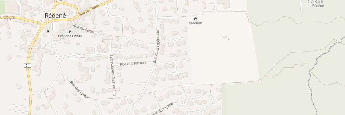 Plan du 1017 La Grenouillere Sud à Rédené