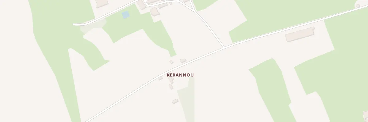 Plan du 1 Kerannou à Plusquellec