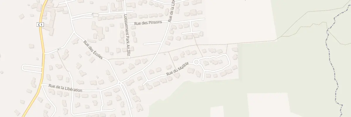 Plan du 5594 Le Bourg Sud Est à Rédené