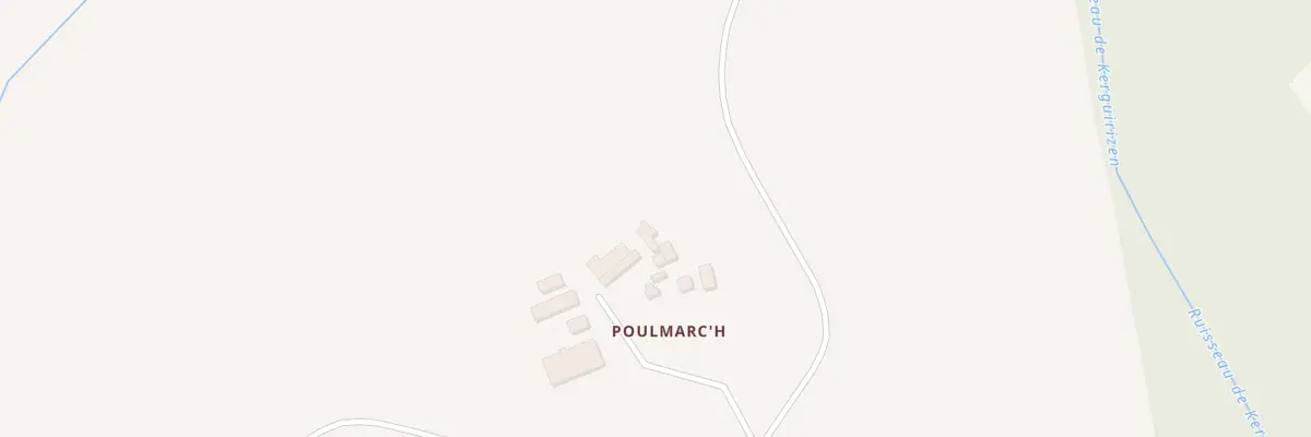 Plan du 5441 Poulmach à Priziac