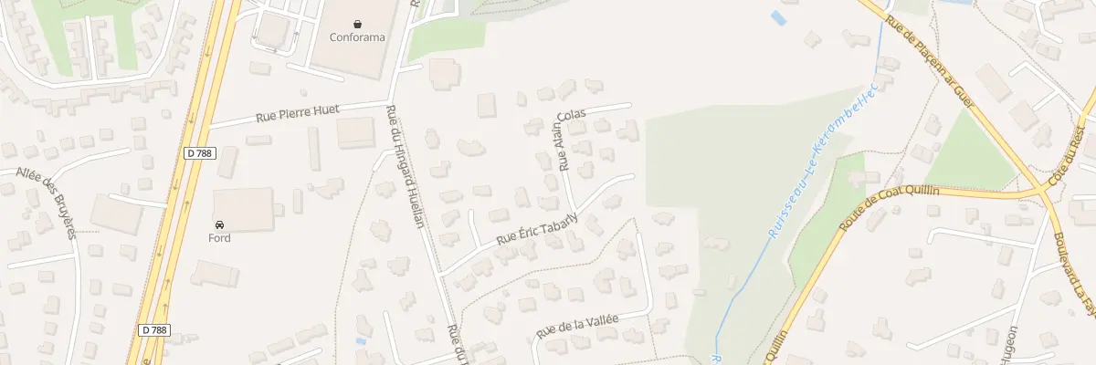Plan du 3 Rue Alain Colas à Lannion