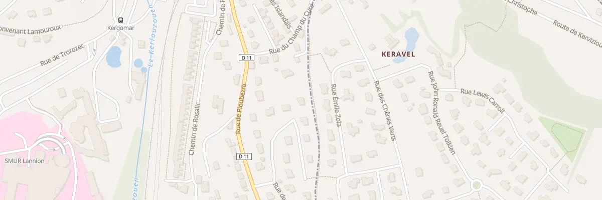 Plan du 9286 Che de Keradrivin Bras à Lannion