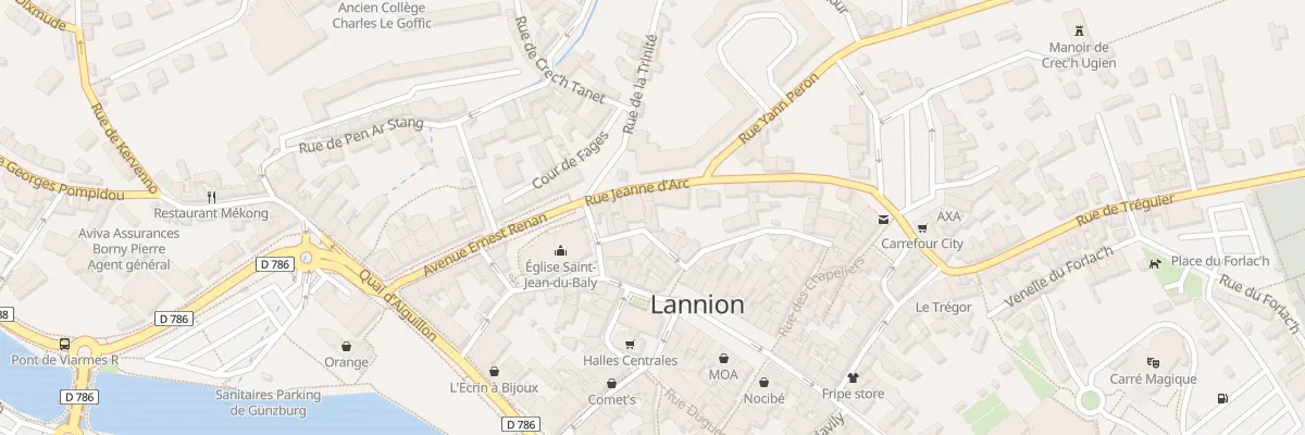 Plan du 6B Rue Jeanne d’Arc à Lannion