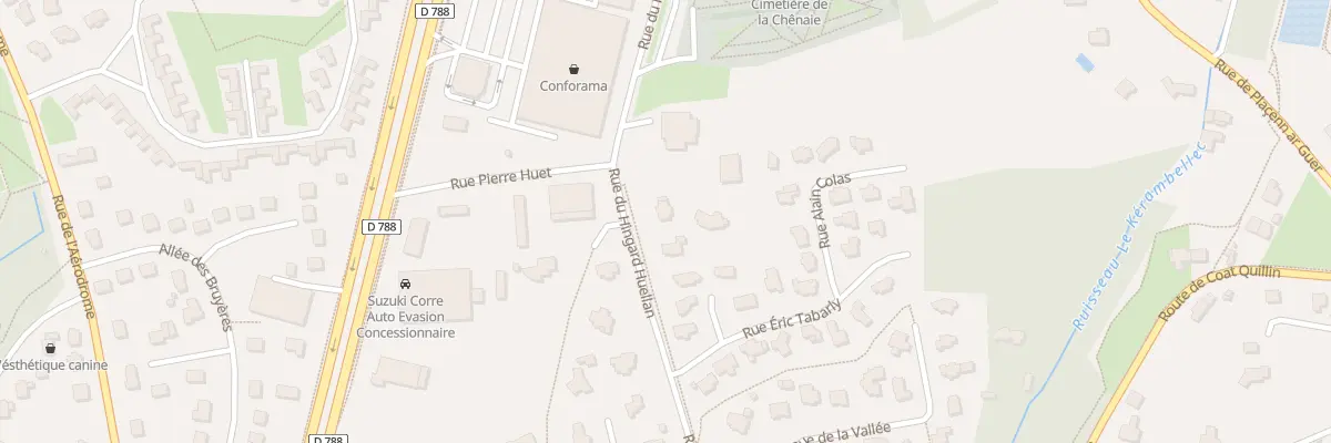 Plan du 34 Rue du Hingard Huellan à Lannion