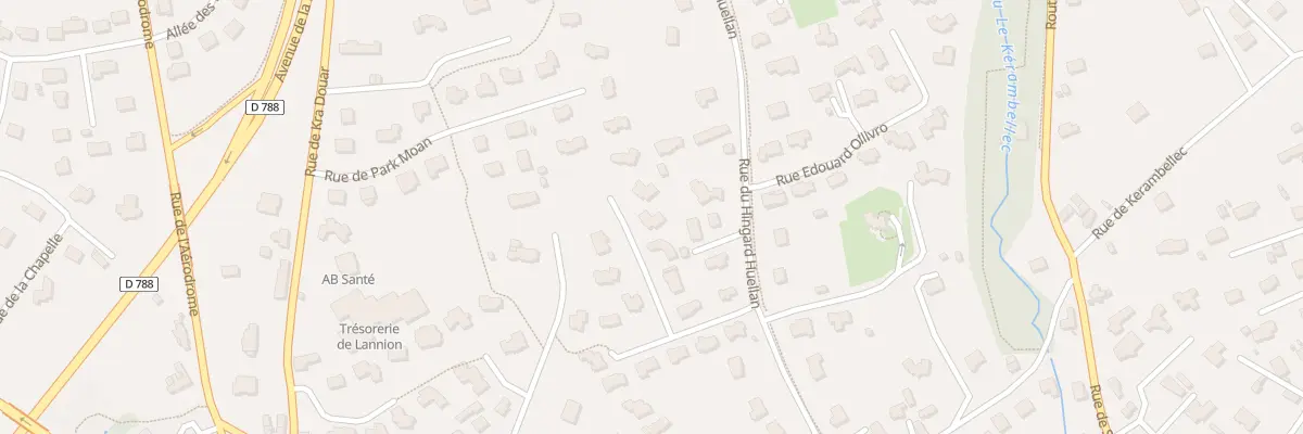 Plan du 4 Rue du Commandant Cousteau à Lannion