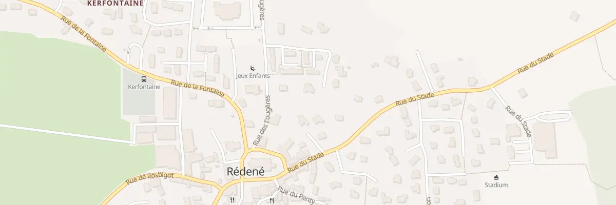 Plan du 5 Rue des Fougères à Rédené