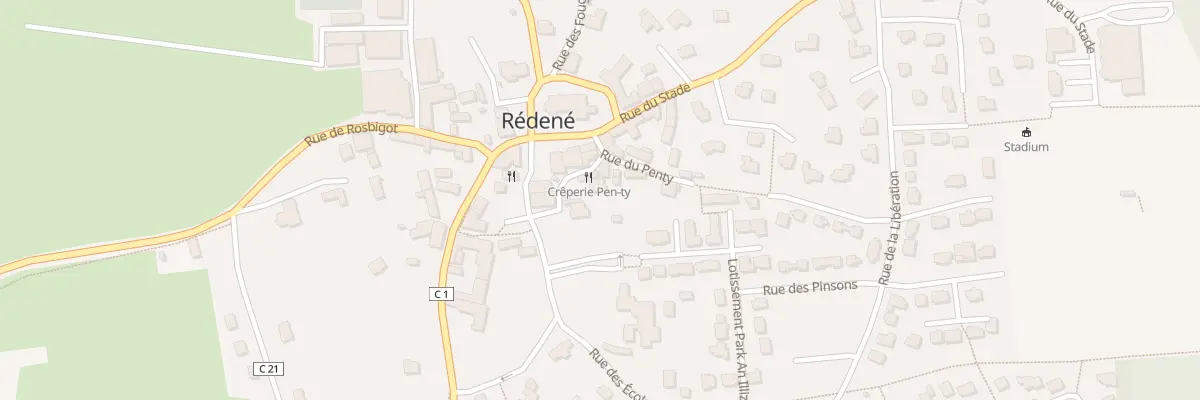 Plan du 8 Rue du Penty à Rédené