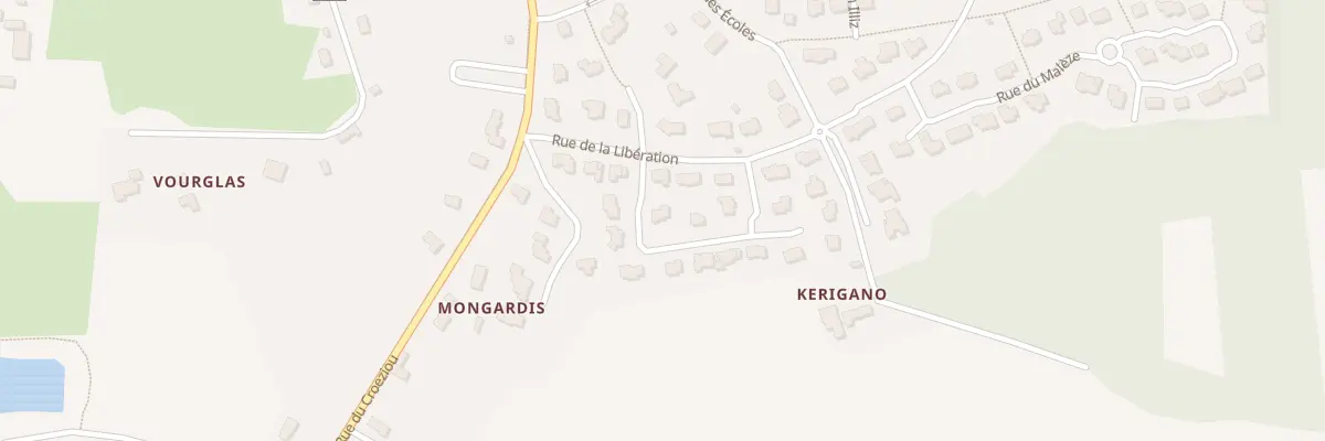 Plan du 16 Rue des Korrigans à Rédené