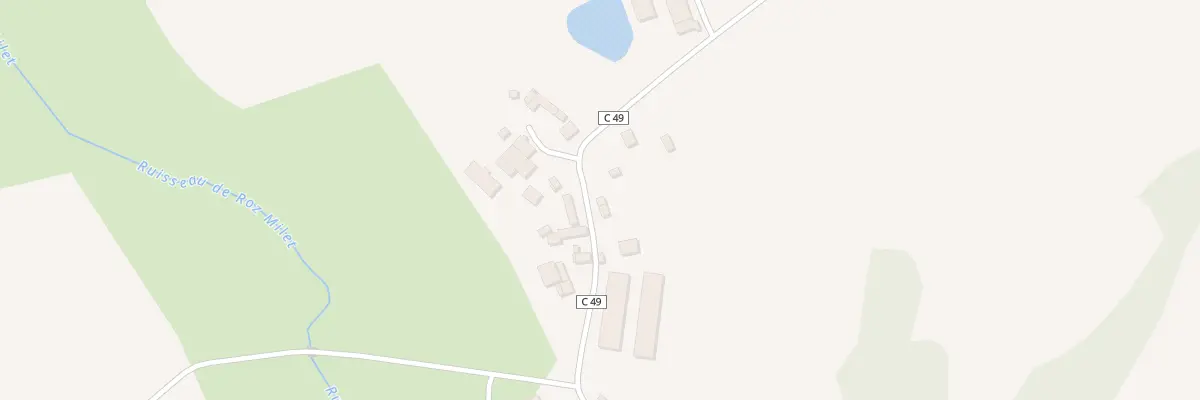 Plan du 5900 Kermat à Langonnet