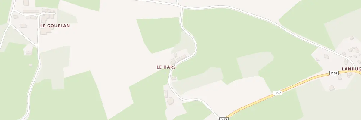 Plan du 3 Le Hars à Duault