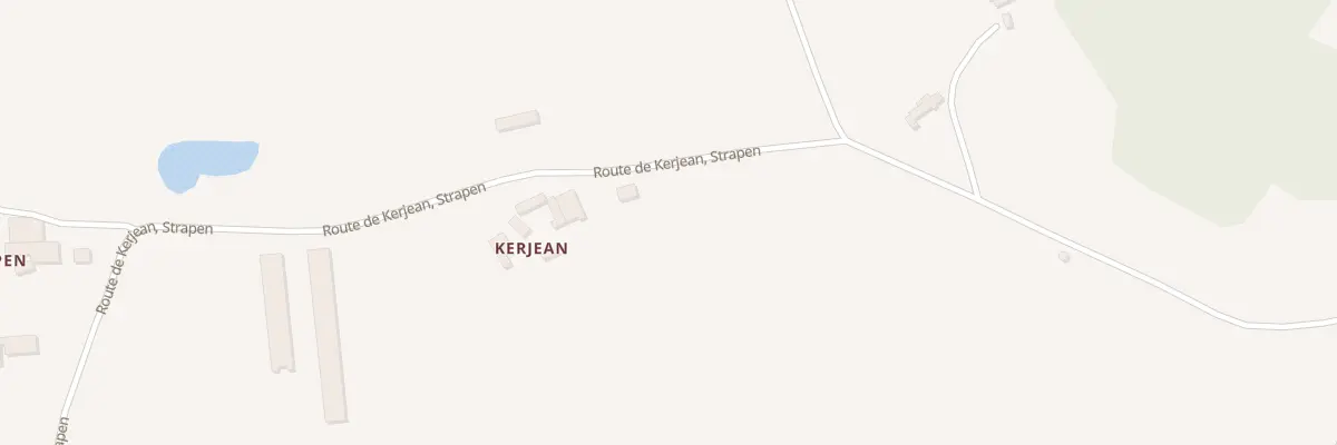 Plan du 5455A Kerjean à Priziac