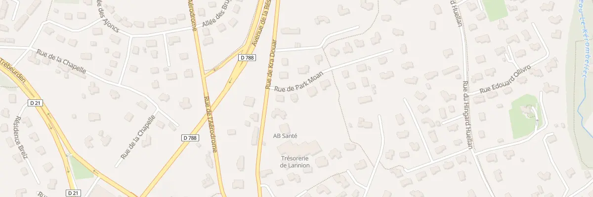 Plan du 4 Rue du Park Moan à Lannion