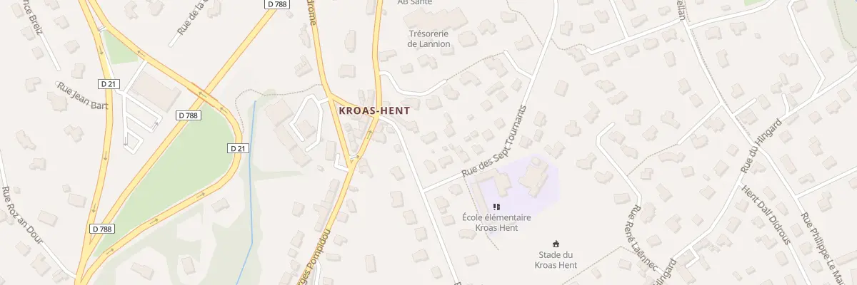 Plan du 5A Rue des Templiers à Lannion