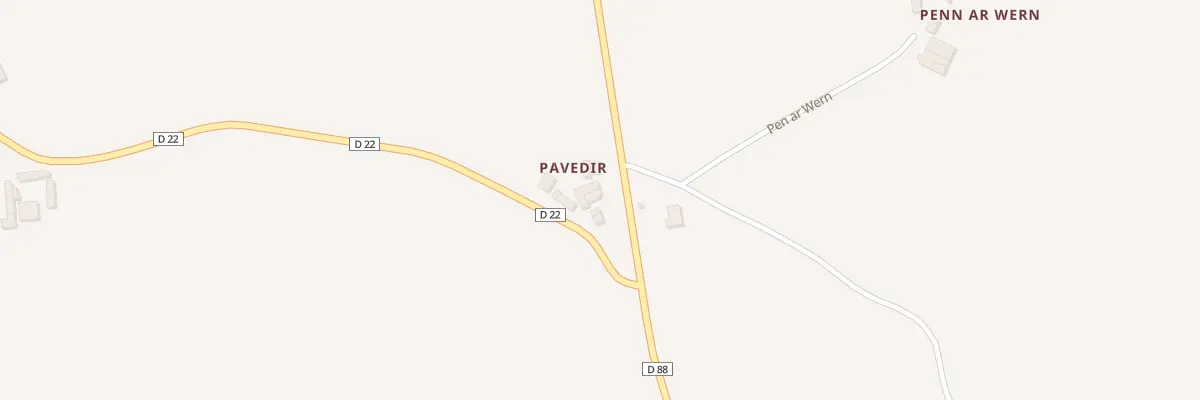 Plan du 5227 Pavedir à Plounévez-Moëdec