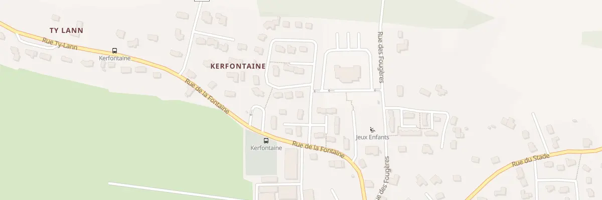 Plan du 1 Res de Kerloret à Rédené